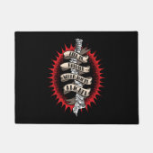 Das Leben des Chiropraktors ist glücklicher, wenn Fußmatte (Vorderseite)