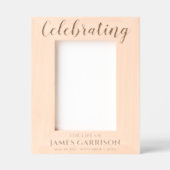 Das Leben des Fotos zur Wahrung des Gedenkens Geätzte Rahmen (Vorderseite)