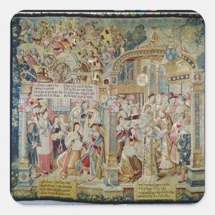 Das Leben des hl. Remigius-Bischofs von Reims Quadratischer Aufkleber
