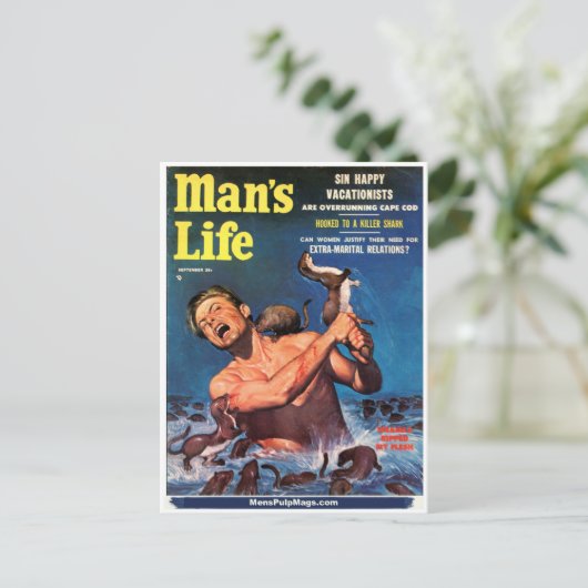 Das Leben des Mannes, September 1956 - Die Waffen  Postkarte (Stehend Vorderseite)