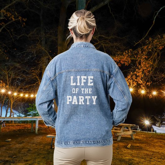 Das Leben des Party Brautparty Jeansjacke