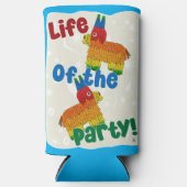 Das Leben des Party Spaß Pinata Cartoon Feier Selters Dosenkühler (Vorderseite)