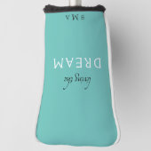 Das Leben des Traummonogramms Türkis Golf Headcover (Rotieren 90)