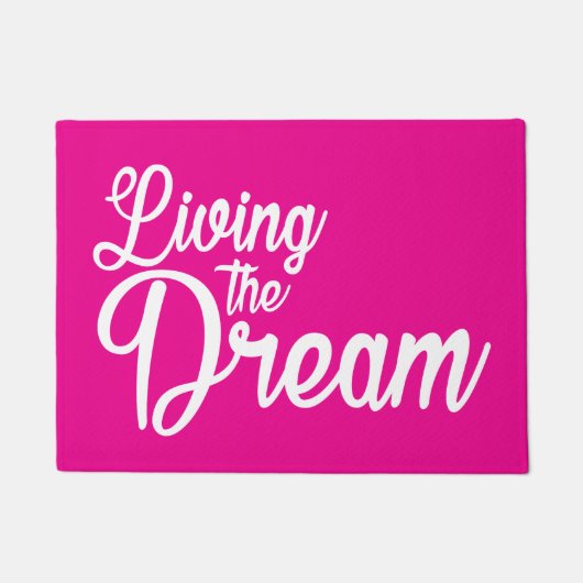 Das Leben des Traums Inspiration Motivierend Fußmatte (Vorderseite)