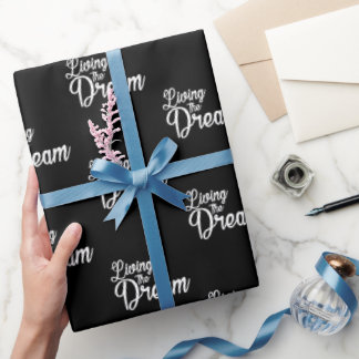 Das Leben des Traums Inspiration Motivierend Geschenkpapier