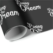 Das Leben des Traums Inspiration Motivierend Geschenkpapier (Rolleneckpunkt)