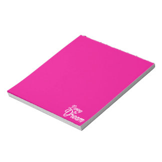 Das Leben des Traums Inspiration Motivierend Notizblock