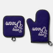 Das Leben des Traums Inspiration Motivierend Ofenhandschuh & Topflappen-Set (Vorderseite)