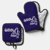 Das Leben des Traums Inspiration Motivierend Ofenhandschuh & Topflappen-Set (Vorderseite/Rückseite)