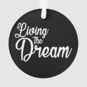 Das Leben des Traums Inspiration Motivierend Ornament (Rückseite)