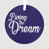 Das Leben des Traums Inspiration Motivierend Ornament (Rückseite)