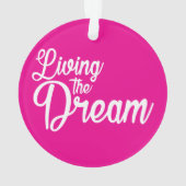 Das Leben des Traums Inspiration Motivierend Ornament (Rückseite)