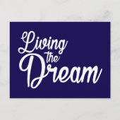 Das Leben des Traums Inspiration Motivierend Postkarte (Vorderseite)