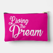 Das Leben des Traums Inspiration Motivierend Zubehörtasche (Rückseite)
