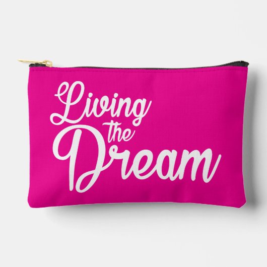 Das Leben des Traums Inspiration Motivierend Zubehörtasche (Vorderseite)