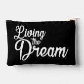 Das Leben des Traums Inspiration Motivierend Zubehörtasche (Rückseite)