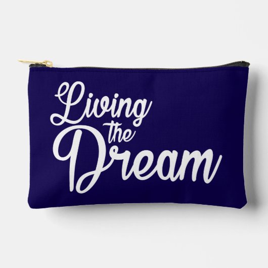 Das Leben des Traums Inspiration Motivierend Zubehörtasche (Vorderseite)