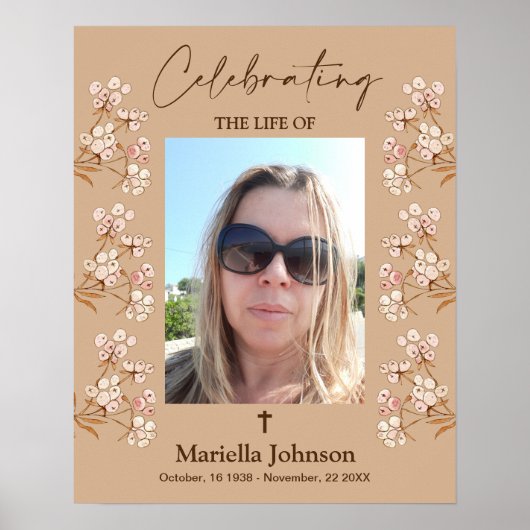 Das Leben des weiblichen Bestattungspposters feier Poster (Vorne)