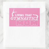 Das Leben dieser Gymnastik Mama, Gymnastik Lover Rechteckiger Aufkleber (Tasche)