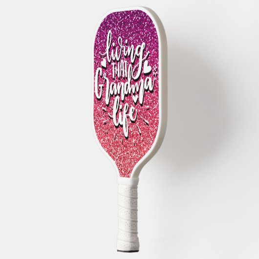 DAS LEBEN DIESES GRANDMA LEBEN KÖNNTE TYPOGRAPHIE PICKLEBALL SCHLÄGER (Links)