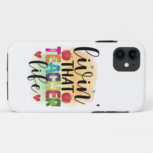 Das Leben dieses Lehrers - Geschenk für Lehrer Case-Mate iPhone Hülle (Rückseite (Horizontal))