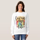 Das Leben dieses Lehrers - Geschenk für Lehrer Sweatshirt (Vorne ganz)