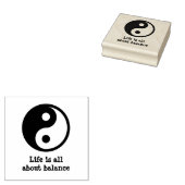 Das Leben dreht sich alles um Balance Yin Yang Hei Gummistempel (Stempel)