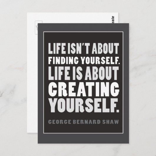 Das Leben dreht sich darum, Ihre eigene Postkarte (Vorne/Hinten)