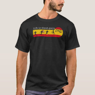 Das Leben dreht sich um Ziele Spanien Fußball Span T-Shirt