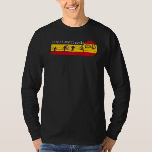 Das Leben dreht sich um Ziele Spanien Fußball Span T-Shirt