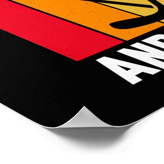 Das Leben dreht sich um Ziele und Assists Hockey Poster (Ecke)