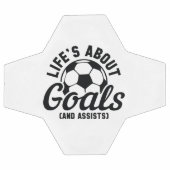 Das Leben dreht sich um Ziele und Hilfen Fußball (Flach)