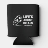 Das Leben dreht sich um Ziele und unterstützt den  Dosenkühler (Rückseite)