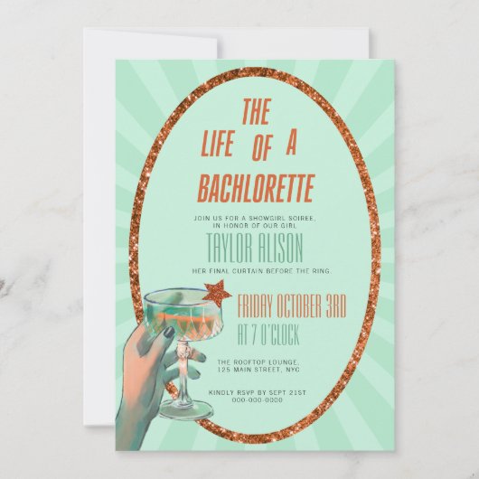 Das Leben einer Bachlorettte-Einladung Einladung (Vorderseite)