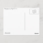 Das Leben einer Biene Postkarte (Rückseite)