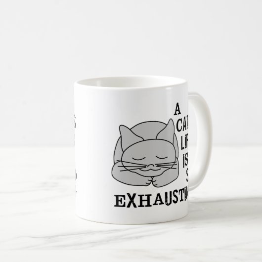 Das Leben einer Katze Kaffeetasse (VorderseiteRechts)
