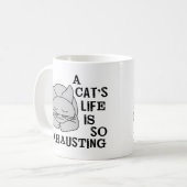 Das Leben einer Katze Kaffeetasse (Vorderseite Links)
