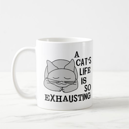 Das Leben einer Katze Kaffeetasse (Links)
