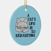 Das Leben einer Katze Keramik Ornament (Rechts)