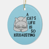 Das Leben einer Katze Keramik Ornament (Links)