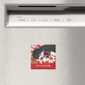 Das Leben einer Katze | Personalisierbares Cat Art Magnet (In Situ (Geschirrspüler))