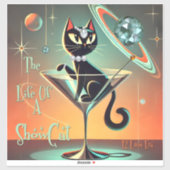 Das Leben einer Showgirl-Katze Aufkleber (Blatt)