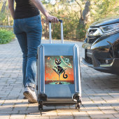 Das Leben einer Showgirl-Katze Aufkleber (Koffer Insitu)