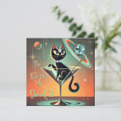 Das Leben einer Showgirl-Katze Einladung (Stehend Vorderseite)