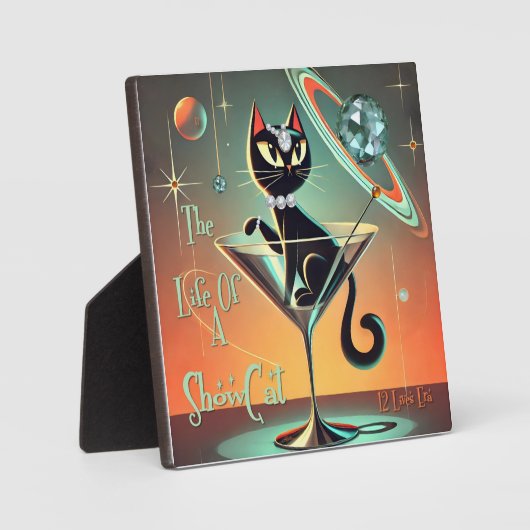 Das Leben einer Showgirl-Katze Fotoplatte (Vorderseite)