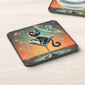 Das Leben einer Showgirl-Katze Getränkeuntersetzer (Linke Seite)