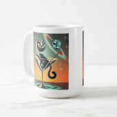 Das Leben einer Showgirl-Katze Kaffeetasse (Vorderseite Links)