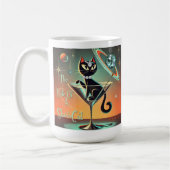 Das Leben einer Showgirl-Katze Kaffeetasse (Links)