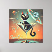 Das Leben einer Showgirl-Katze Leinwanddruck (Vorderseite)