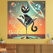 Das Leben einer Showgirl-Katze Leinwanddruck (Insitu (Wohnzimmer))